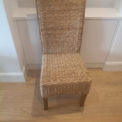 Woven dining chairs