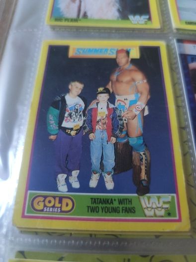 Vintage wwf cards