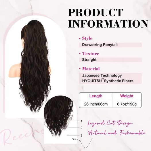 Brand New REECHO Ponytail Extension,