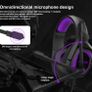 Gaming Headset P-S-4 Headset with Microphone MH602 Purple Headphones Surround Sound with Noise Canceling Mic Soft Earmuffs for Xbox one PC Switch Computer Laptop Mac (FREE POSTAGE) Image 6