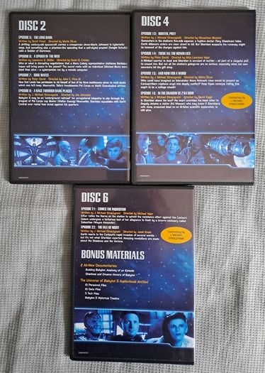 BABLYON 5 DVD box sets (Region 2)