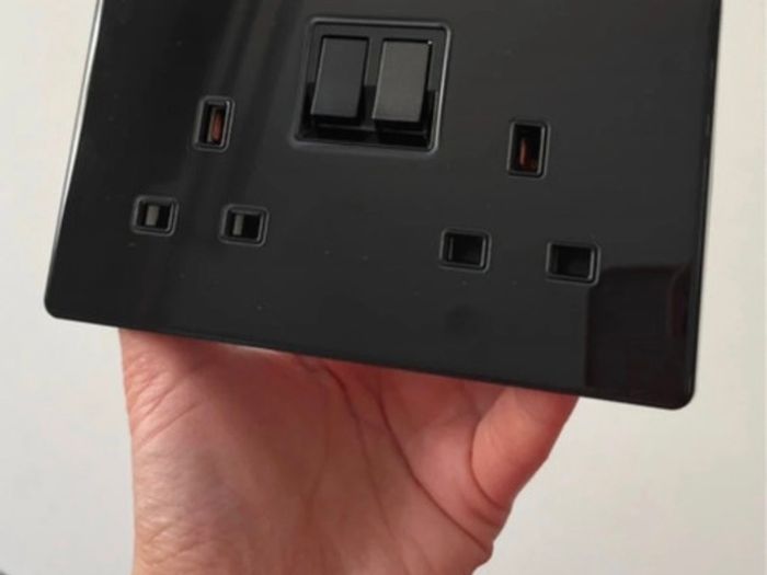 Bulk Modern Touch Light Switches & Sockets  Full Glass Panels