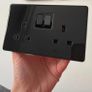 Bulk Modern Touch Light Switches & Sockets  Full Glass Panels Image 2