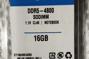 Crucial 16gb Ddr5 4800mhz Sodimm Laptop Ram Cl40 Ct16g48c40s5