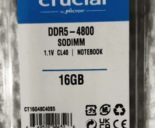 Crucial 16gb Ddr5 4800mhz Sodimm Laptop Ram Cl40 Ct16g48c40s5