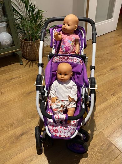 Twin doll's buggy