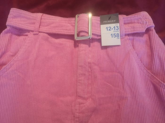 bnwt pink corduroy skirt 12-13