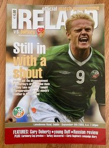 2003 Republic of Ireland v Turkey - International Friendly Programme