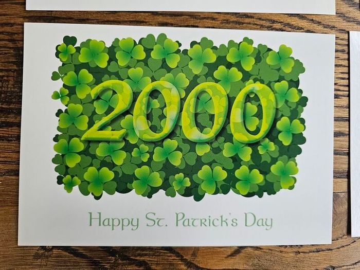 Saint Patrick's Day 2000 Postcards Brand New