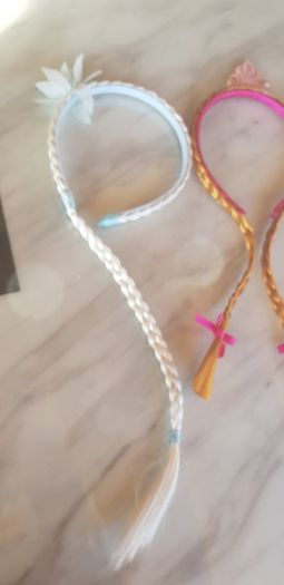 3 Princess Hairbands & 1 frozen Handbag.