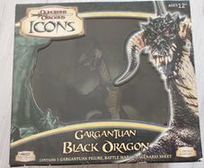 Dungeons & Dragons Icons: Gargantuan Black Dragon Limited Edition Sealed