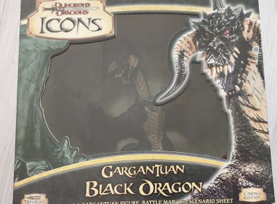 Dungeons & Dragons Icons: Gargantuan Black Dragon Limited Edition Sealed