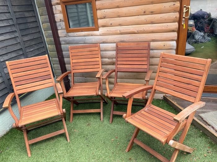 deck chairs and storage