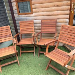 deck chairs and storage