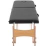 NEW SALE | 2 Section Foldable Massage Table Professional Salon SPA Facial Couch Tattoo Bed with Carry Bag Black Image 5