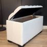 Elegance Boucle Ottoman with Storage 100x40cm Image 3