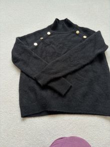 From Future black cashmere jumper size M