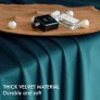 Thick Velvet Curtains for Bedroom 2 Panel Set, Elegant Home Decor Image 2