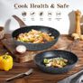 Induction Hob Pots and Pans Set 13pcs Nonstick Cooking Pans Set, Black Granite Cookware Set with Lid, Non Stick Saucepan Set, Frying Pan Set, PFOS & PFOA Free Image 6