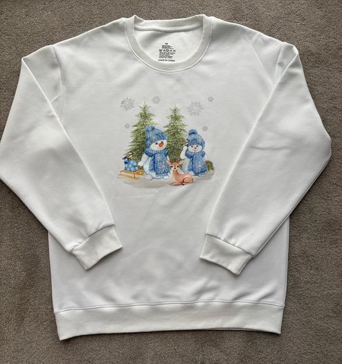 Matching Family Christmas Sweatshirts, size M/child 2-3 years