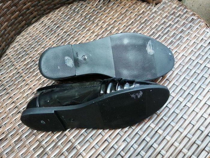 Nine West girls black glittery shoes