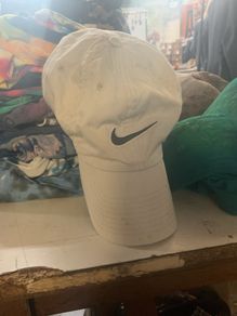 white Nike cap