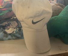 white Nike cap