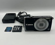 Canon PowerShot A3500 IS 16MP Digital Camera Black - Full Kit