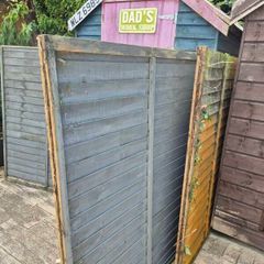 garden wooden fence 3 panel just need paint