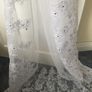 Cathedral Length Crystal and Lace Veil With Comb Image 3