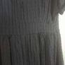 Black Short-Sleeved Midi Dress Image 7