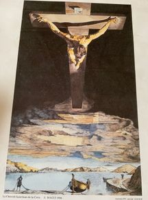 Vintage Art Poster Salvador Dali Picasso Tobiasse Art Exhibition Poster Paris 1986