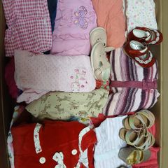 2 boxes of baby girls cloths 3 to 18 months