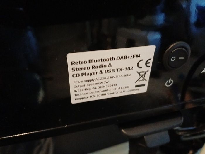 TECHNAXX Bluetooth, cd DAB player