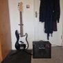 Harley Benton Electric Bass Guitar and Amp Image 3