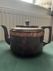 Large vintage retro teapot