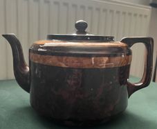 Large vintage retro teapot