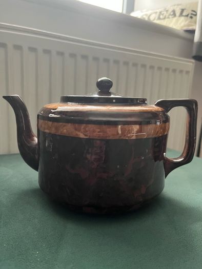 Large vintage retro teapot