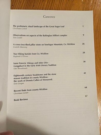 Wicklow Anthology And History Volume 1 1998. Edited By Christiaan Corlett & Aiden O'sullivan. Large Volume Paperback In Good Condition.  See Photos For Same.