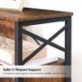 2 Wooden Bedside Table with Charging Station Image 5