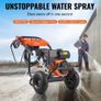 Gas Pressure Washer, 3500 PSI 10L/min, 2.6 GPM Gas Powered Pressure Washer with Aluminum Pump, Spray Gun and Extension Wand, 5 Nozzle Set, for Cars, Fences, Homes, Driveways, Patios, Furniture Image 2