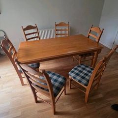 Table and 6 chairs