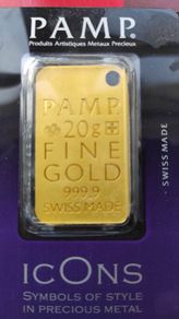 Gold bar 20 gr. P.A.M.P.
