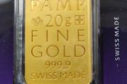 Gold bar 20 gr. P.A.M.P.