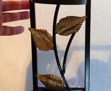 Black Metal, Candle Holder (used).