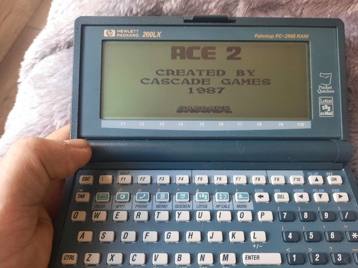 Vintage Dos computer palmtop Hp 200LX