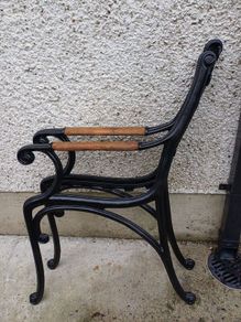 Pair Of Cast Iron Bench Ends