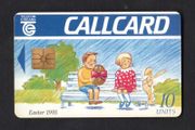 1993 Ireland Easter 1993 (Gemplus GEM1) Call Card Used. Telecom Eireann card number 1042.