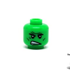 Lego Hulk Head Error The Print Only One Side Is Printed On Head Rare And Hard To Find