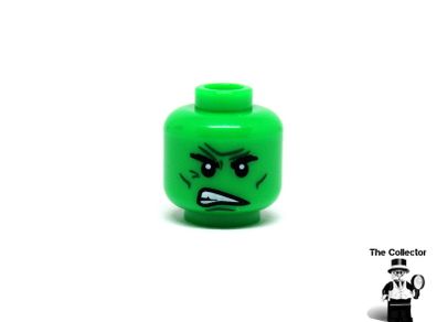 Lego Hulk Head Error The Print Only One Side Is Printed On Head Rare And Hard To Find